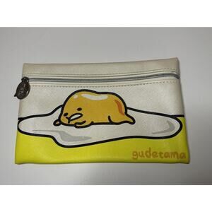 Ipsy Gudetama Sanrio Lazy Egg Meh Cosmetic Glam Bag Zippered Pouch makeup Pencil